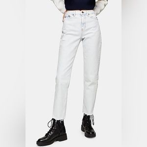 Topshop Straight Leg Denim Jeans